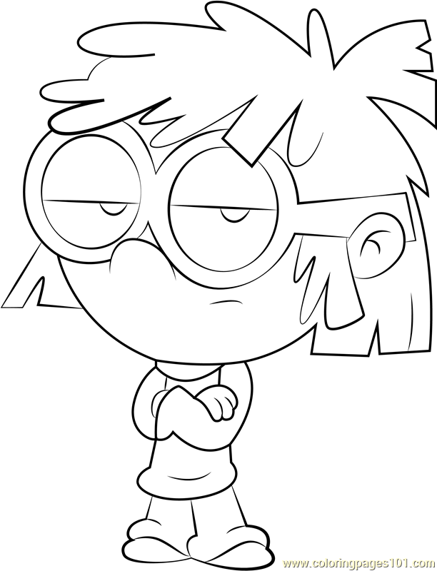 Lisa Loud Coloring Page - Free The Loud House Coloring Pages