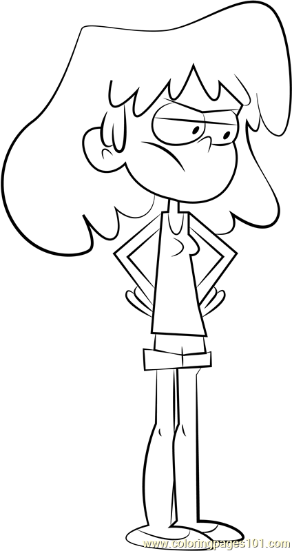 Lori Loud Coloring Page - Free The Loud House Coloring Pages