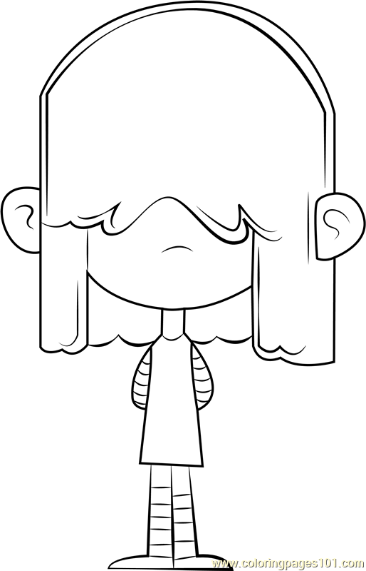 Lucy Loud Coloring Page - Free The Loud House Coloring Pages