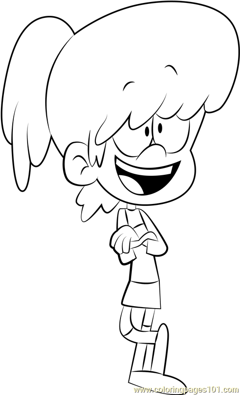 Lynn Loud Coloring Page - Free The Loud House Coloring Pages