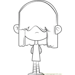 Lucy Loud Free Coloring Page for Kids