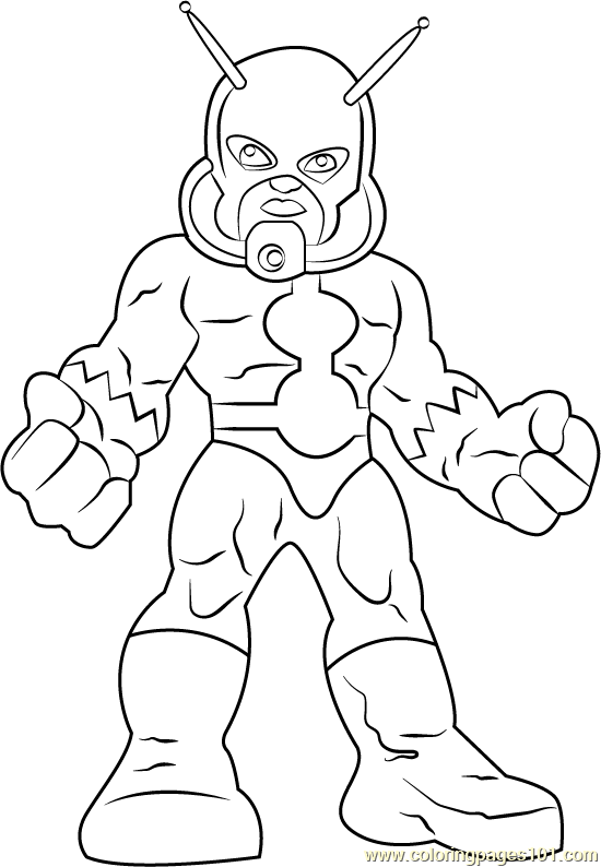 Ant Man Coloring Page   Free The Super Hero Squad Show Coloring Pages ...