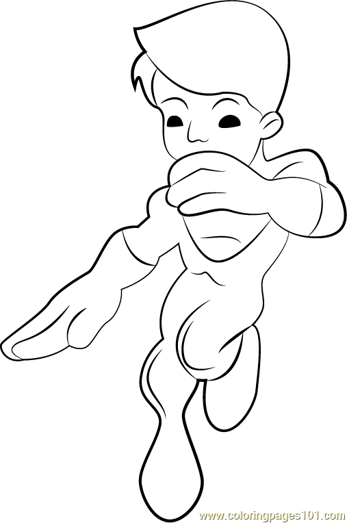 Human Torch Coloring Page - Free The Super Hero Squad Show Coloring