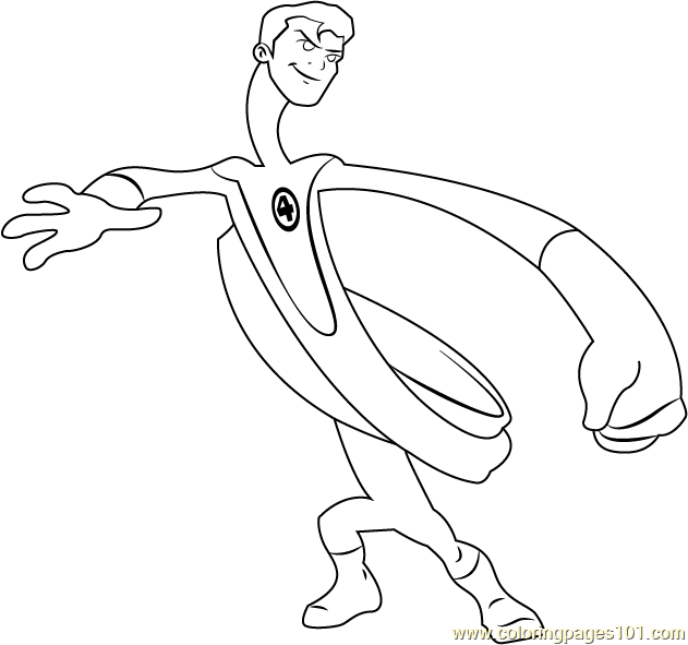 Mr. Fantastic Coloring Page - Free The Super Hero Squad Show Coloring