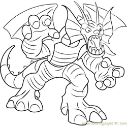 Fin Fang Foom Free Coloring Page for Kids