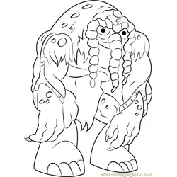 Man-Thing Free Coloring Page for Kids