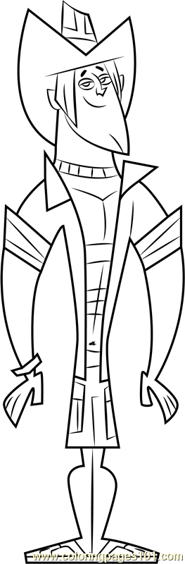 Geoff Coloring Page - Free Total Drama Island Coloring Pages