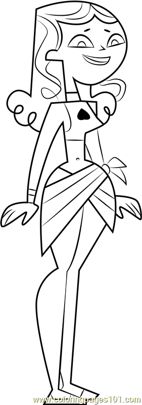 Izzy Coloring Page - Free Total Drama Island Coloring Pages
