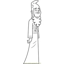 Leonard Free Coloring Page for Kids