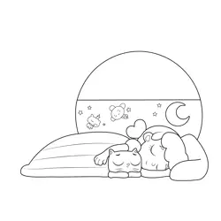 A Snoozy Sleepover True and the Rainbow Kingdom Free Coloring Page for Kids