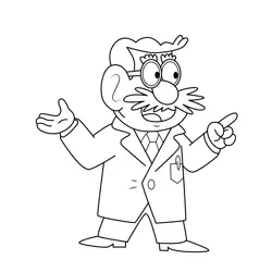Dr. Ice Cream Uncle Grandpa Free Coloring Page for Kids
