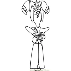 Miss Achmetha Free Coloring Page for Kids