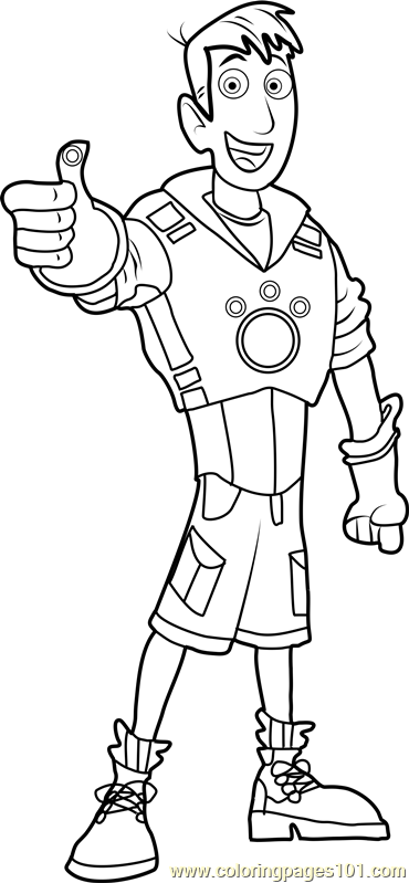dabio wild kratts coloring pages - photo #10