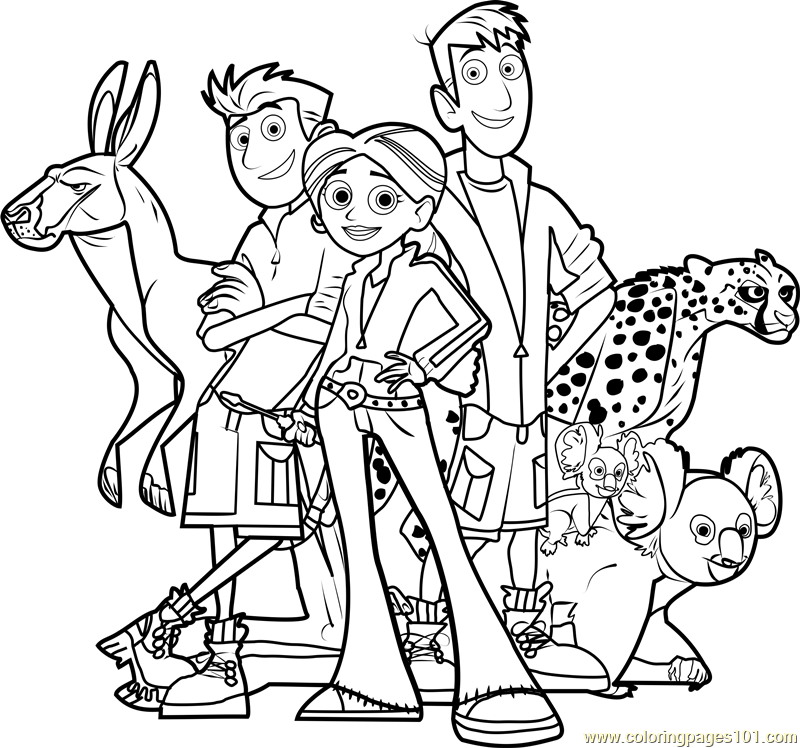 dabio wild kratts coloring pages - photo #7
