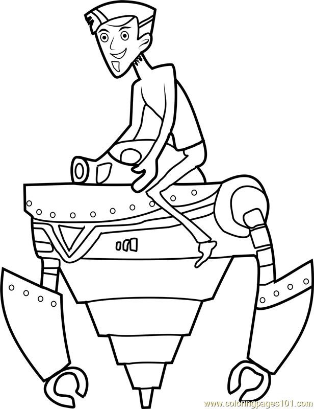 dabio wild kratts coloring pages - photo #1