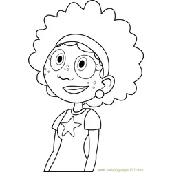 Koki Face Free Coloring Page for Kids