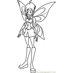 Mirta Winx Club Free Coloring Page for Kids