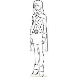 Miss Martian Free Coloring Page for Kids