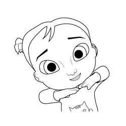 Cece Funny Cocomelon Free Coloring Page for Kids