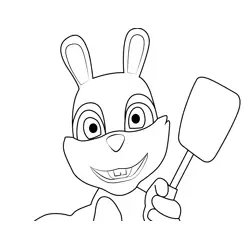 Hare Cocomelon Free Coloring Page for Kids