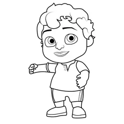 Mateo Cocomelon Free Coloring Page for Kids