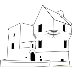 Burleigh Castle Free Coloring Page for Kids