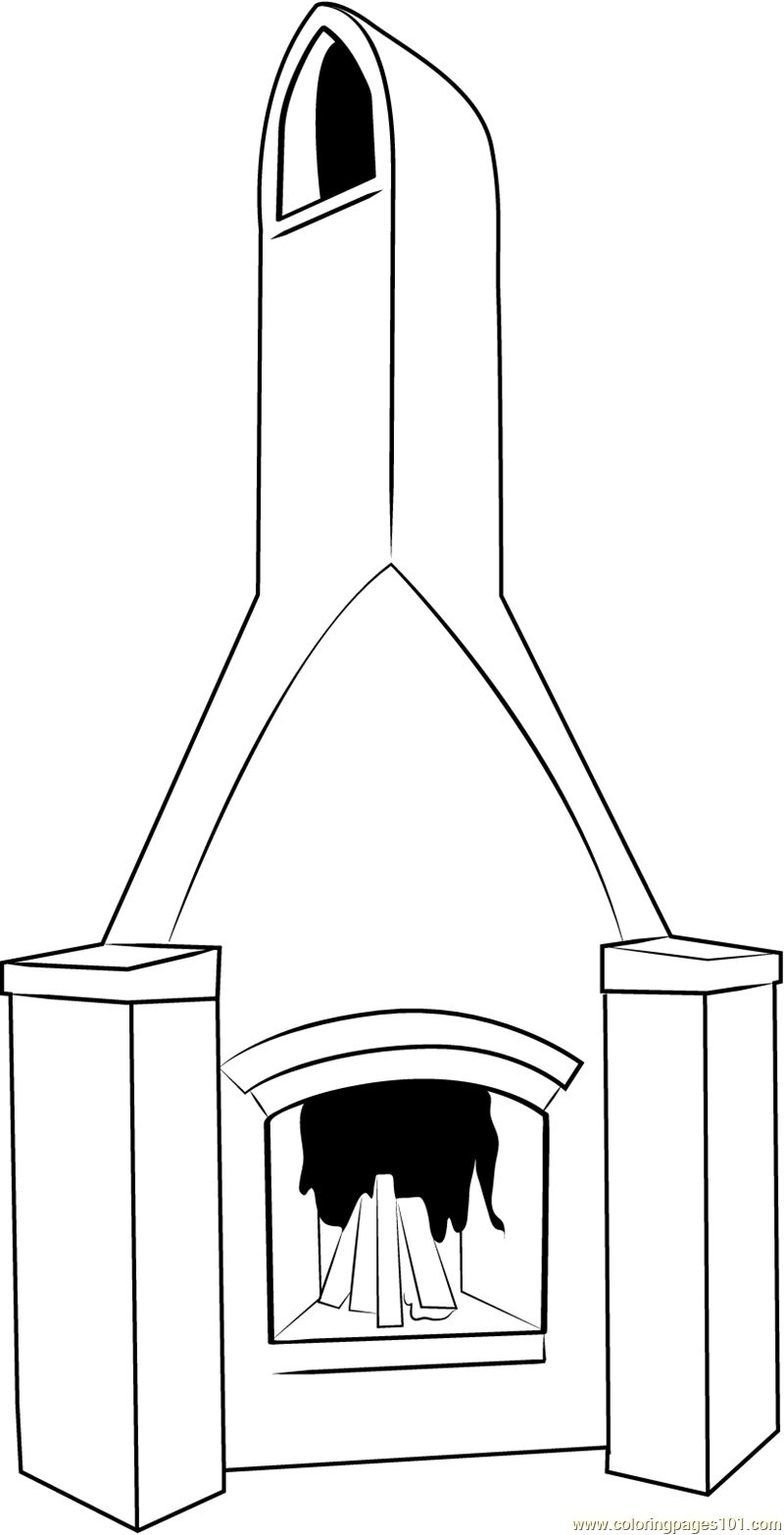 Cooking Chimney printable coloring page for kids and adults