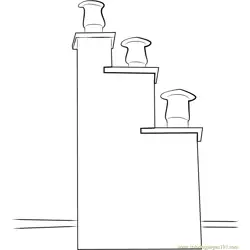 Unique Chimney Free Coloring Page for Kids