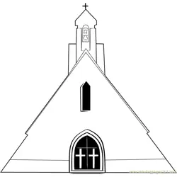 Kone Church Free Coloring Page for Kids