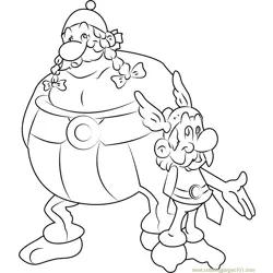 Asterix Free Coloring Page for Kids