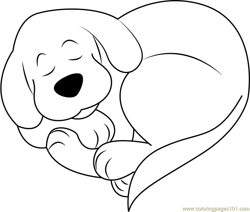 Clifford Sweet Dreams Coloring Page - Free Clifford the Big Red Dog