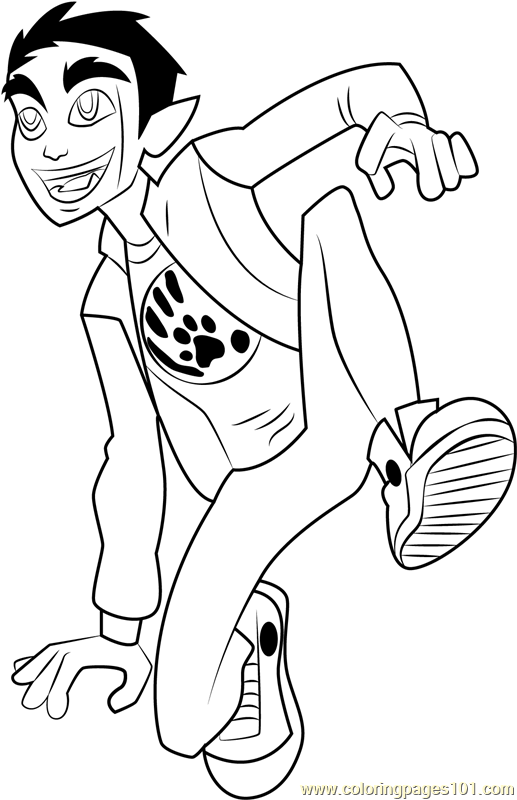 Beast Boy Coloring Page - Free DC Super Hero Girls Coloring Pages