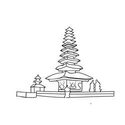 Bali Free Coloring Page for Kids