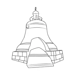 The World's Largest Bell Free Coloring Page for Kids
