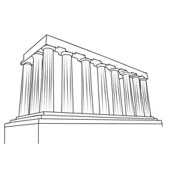 National Monument, Edinburgh Free Coloring Page for Kids