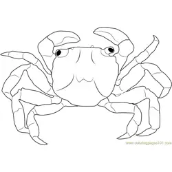 Christmas Island Red Crab Free Coloring Page for Kids