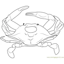 Maryland Crab Free Coloring Page for Kids