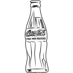Coca Cola by Andy Warhol Free Coloring Page for Kids