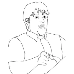 Bruce Lowe Stranger Things Free Coloring Page for Kids