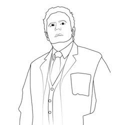 Dr. Sam Owens Stranger Things Free Coloring Page for Kids