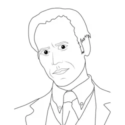 Lead Agent Stranger Things Free Coloring Page for Kids