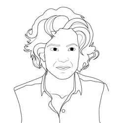 Marsha Holland Stranger Things Free Coloring Page for Kids