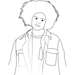 Mick Stranger Things Free Coloring Page for Kids