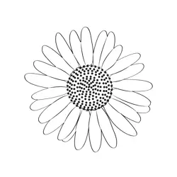 Daisy 1 Free Coloring Page for Kids