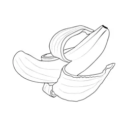 Bananas 3 Free Coloring Page for Kids
