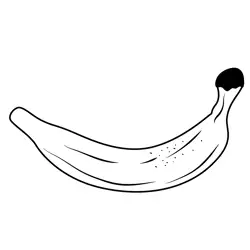 Green Banana Free Coloring Page for Kids