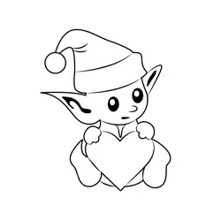 Christmas Cartoon Free Coloring Page for Kids