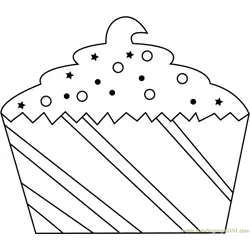 Christmas Pastry Free Coloring Page for Kids