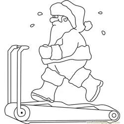 Santa on Treadmill
