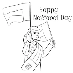Uae National Day Festivities Free Coloring Page for Kids